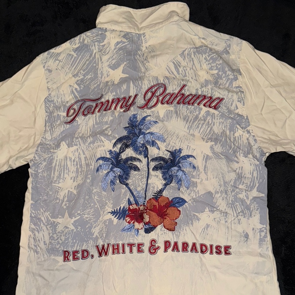 Tommy Bahama Cream Casual Button Down Shirt